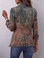 Benita | Chaqueta Degradado Texturizado con Volantes